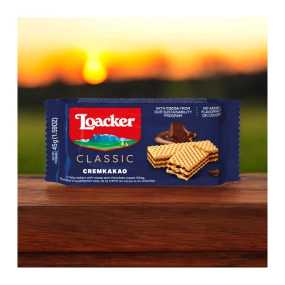 Loacker Classic kakaókrémes ostya 45 gr